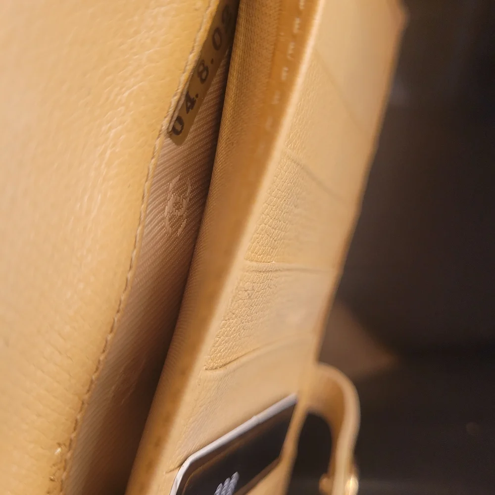 Chanel Beige Leather Wallet